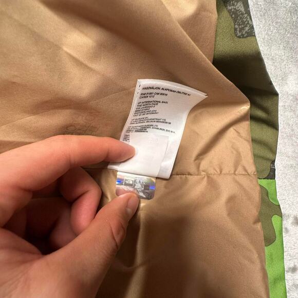 TheNorthFace Green Camo Snap Button Placket DryVent Mountain Parka Windbreaker L - Picture 6 of 8